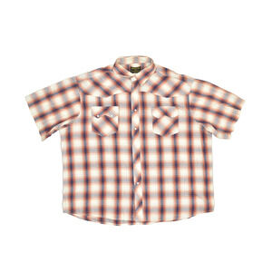 Vintage Rustler by Wrangler Western Shirt Men's Big & Tall Size 3XL Plaid